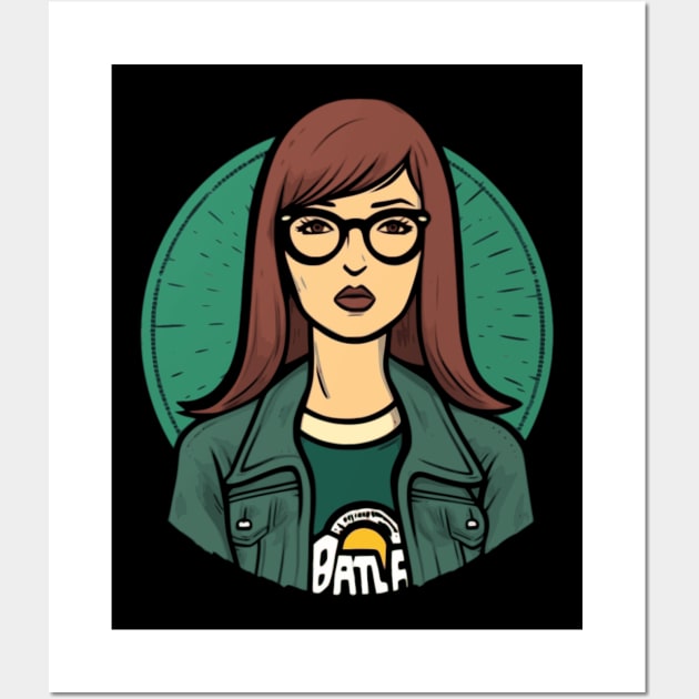 Vintage Daria MTV Wall Art by Pixy Official